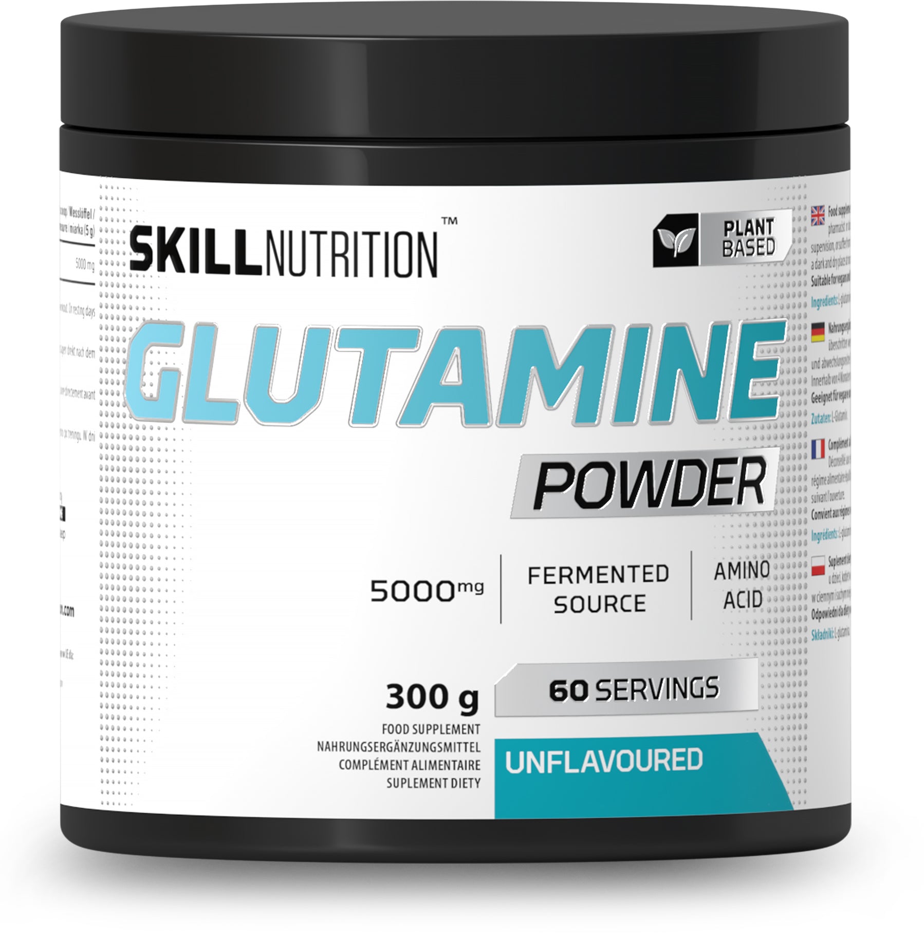 Skill Nutrition Glutamine Powder, Unflavoured 300g