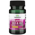 Swanson Vitamins D3 & K2, 50mcg & 75mcg 60 vcaps
