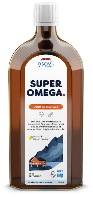Osavi Super Omega, 2900mg Omega 3 (Lemon) 500 ml.