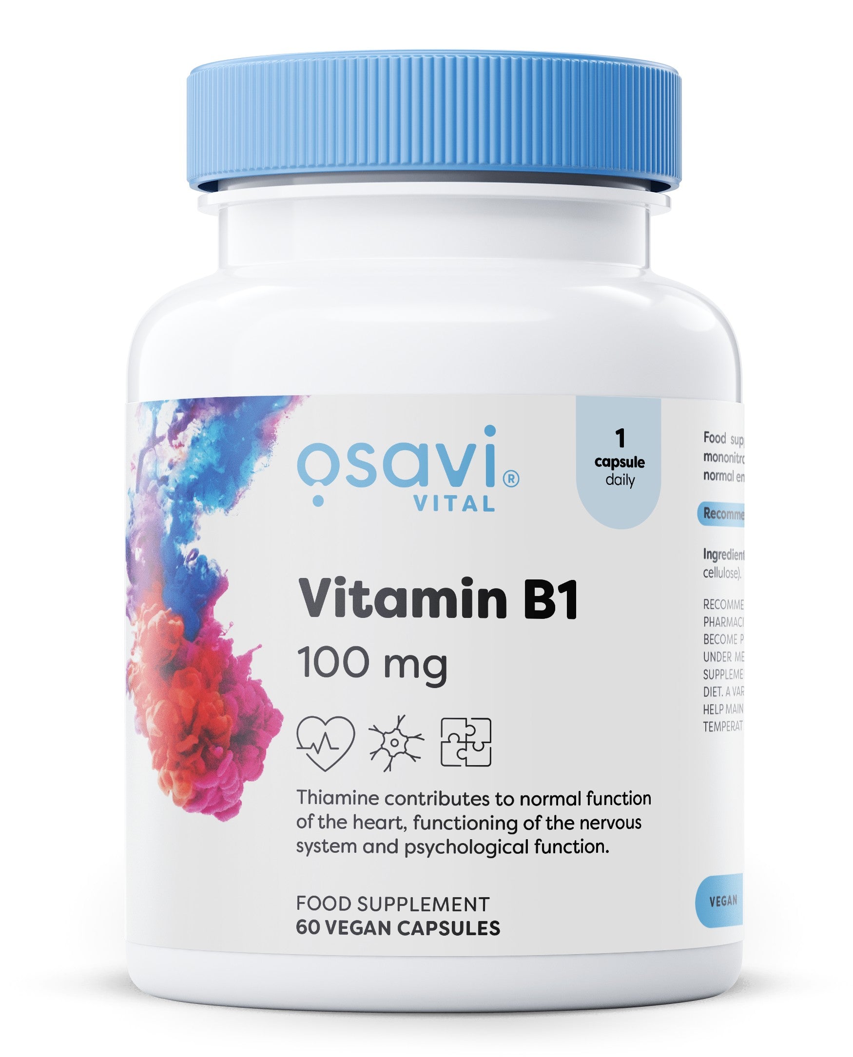 Osavi Vitamin B1, 100mg 60 vegan caps