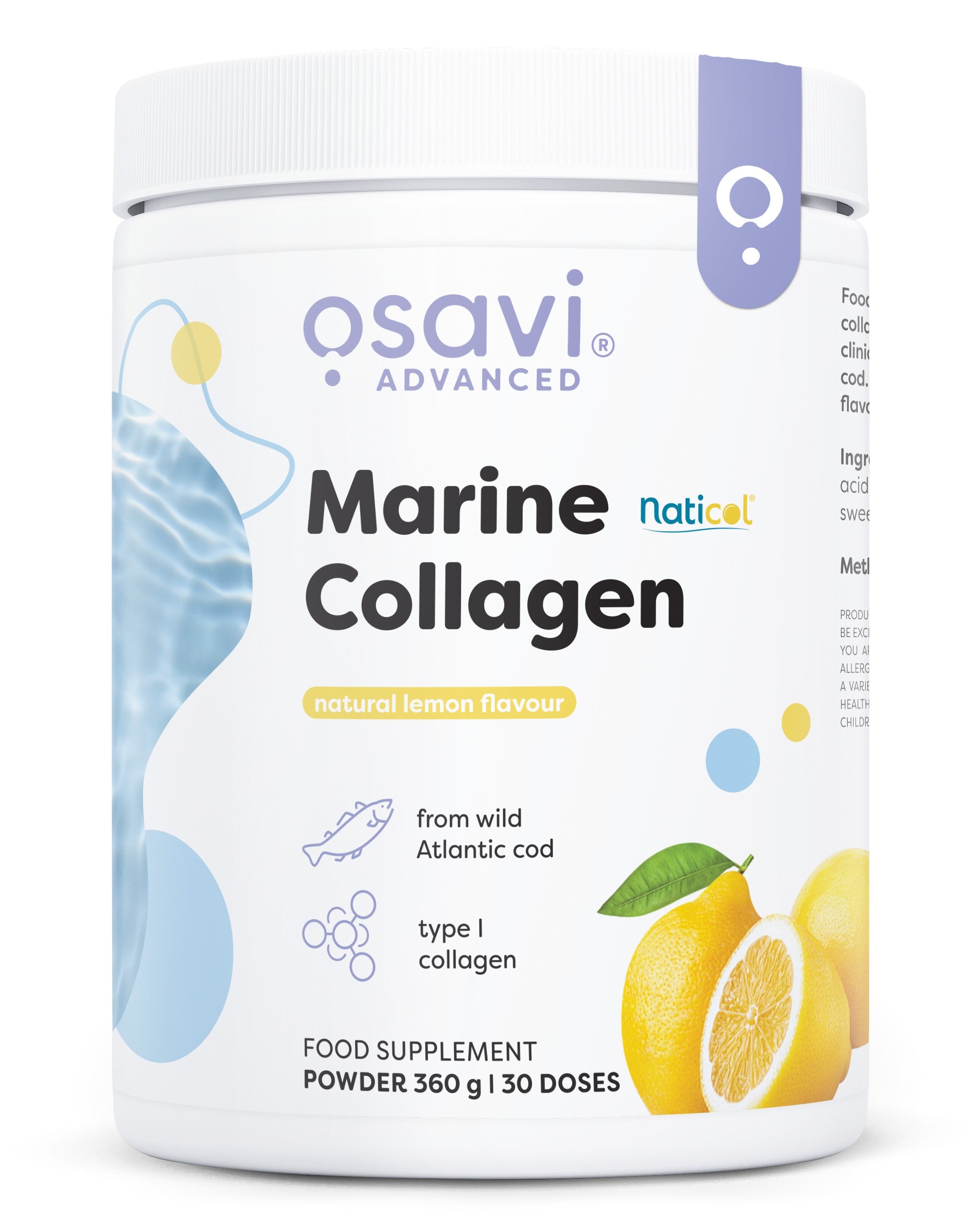 Osavi Marine Collagen Wild Cod, Lemon 360g