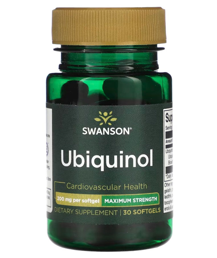 Swanson Ubiquinol, 200mg 30 softgels