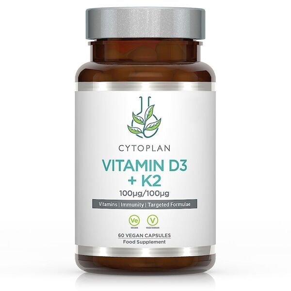 Cytoplan Vitamin D3 + K2 60 vcaps