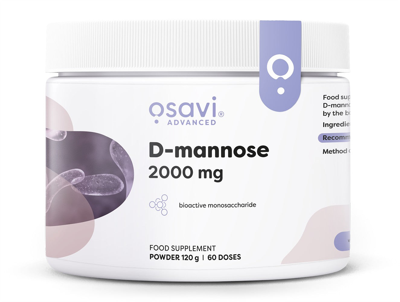 Osavi D-mannose Powder, 2000mg 120g