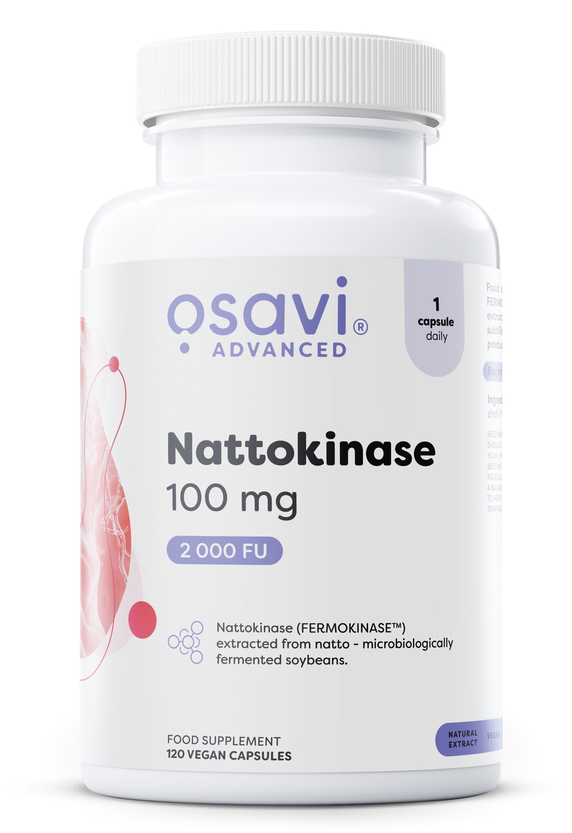 Osavi Nattokinase, 100mg 120 vegan caps