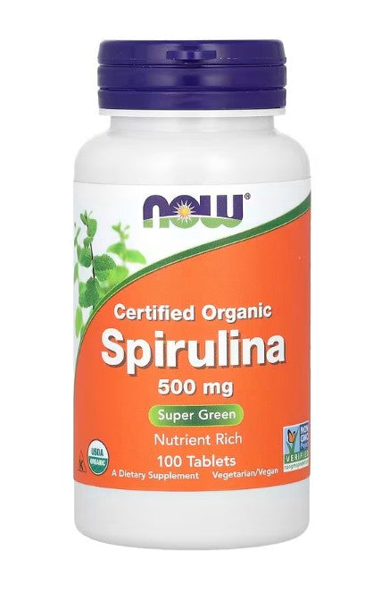 NOW Foods Spirulina, 500mg 100 tabs