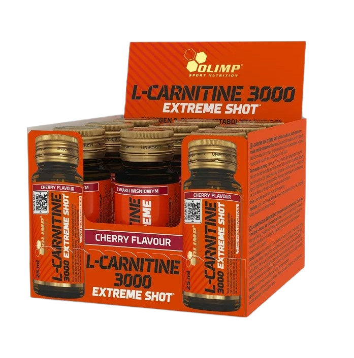Olimp Nutrition L-Carnitine 3000 Extreme Shot, Cherry 9 x 25 ml.