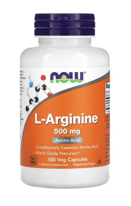 NOW Foods L-Arginine, 500mg 100 caps