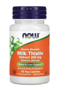 NOW Foods Milk Thistle Extract with Artichoke & Dandelion, 300mg Double Strength 50 vcaps