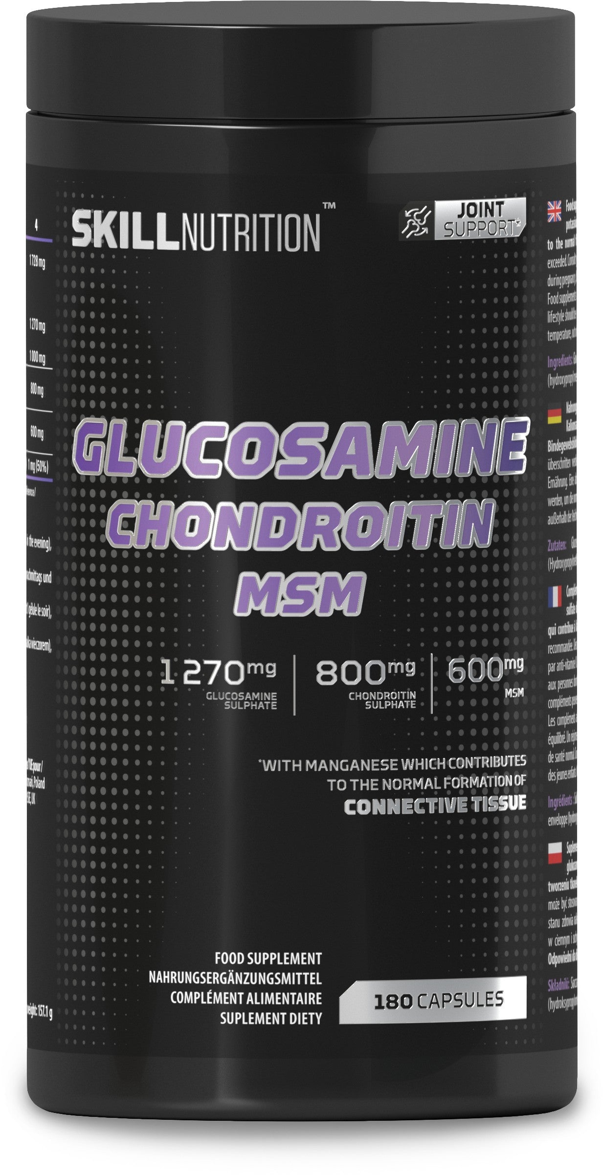 Skill Nutrition Glucosamine Chondroitin MSM 180 caps