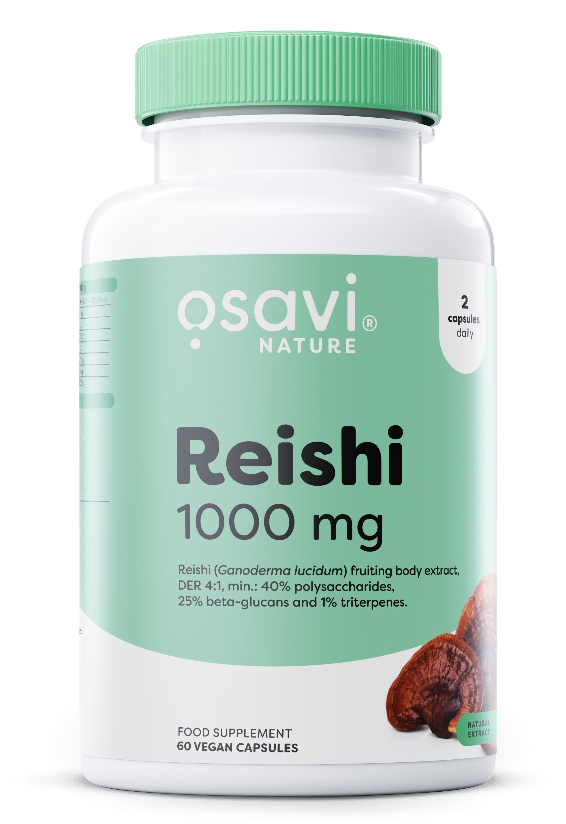 Osavi Reishi, 1000 mg 60 vegan caps