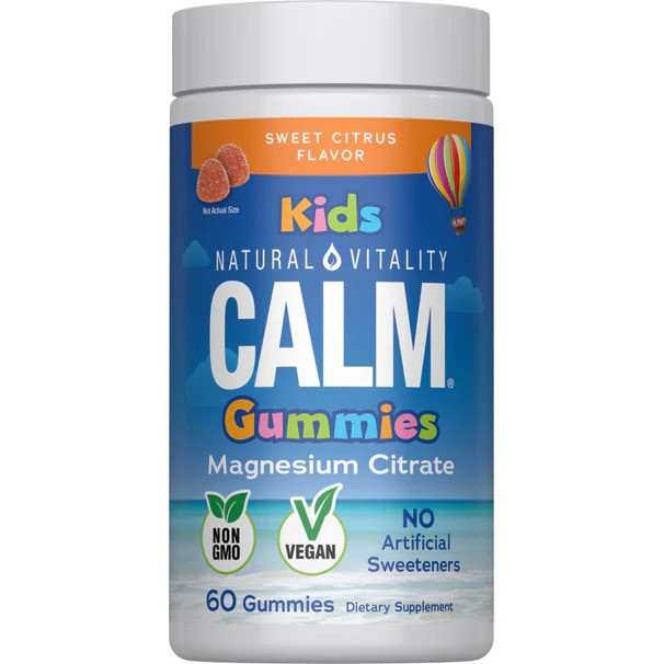 Natural Vitality Calm Kids Gummies, Sweet Citrus 60 gummies