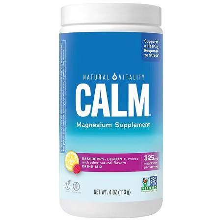 Natural Vitality Calm Magnesium Powder, Raspberry Lemon 113g