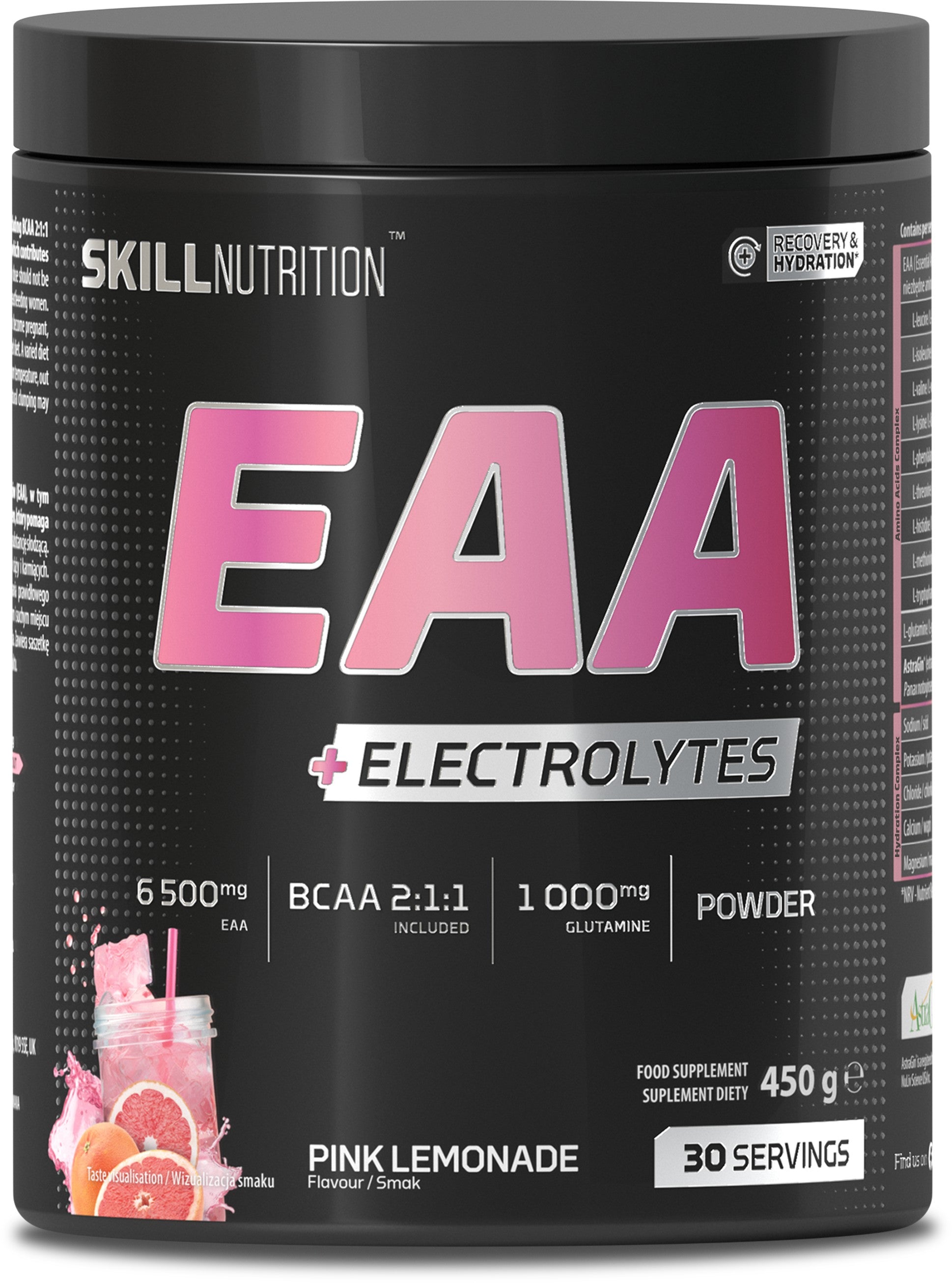 Skill Nutrition EAA + Electrolytes, Pink Lemonade 450g