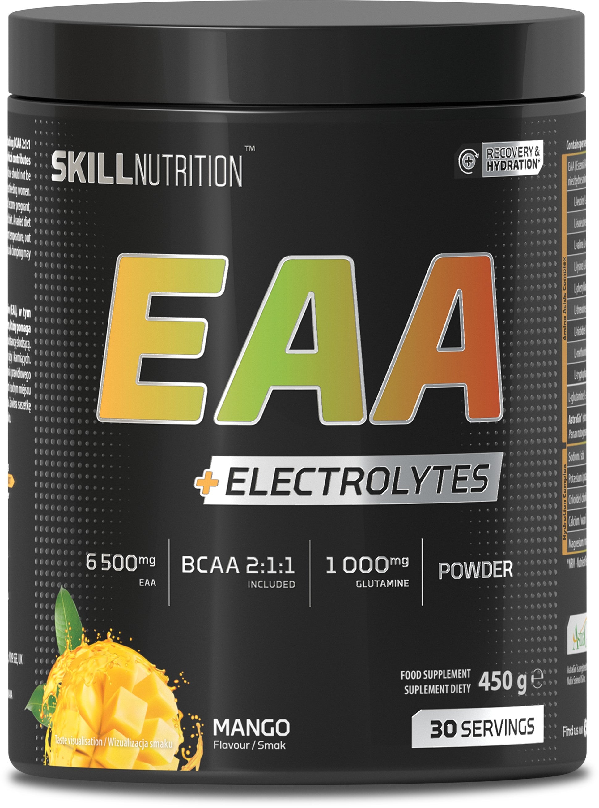 Skill Nutrition EAA + Electrolytes, Mango 450g