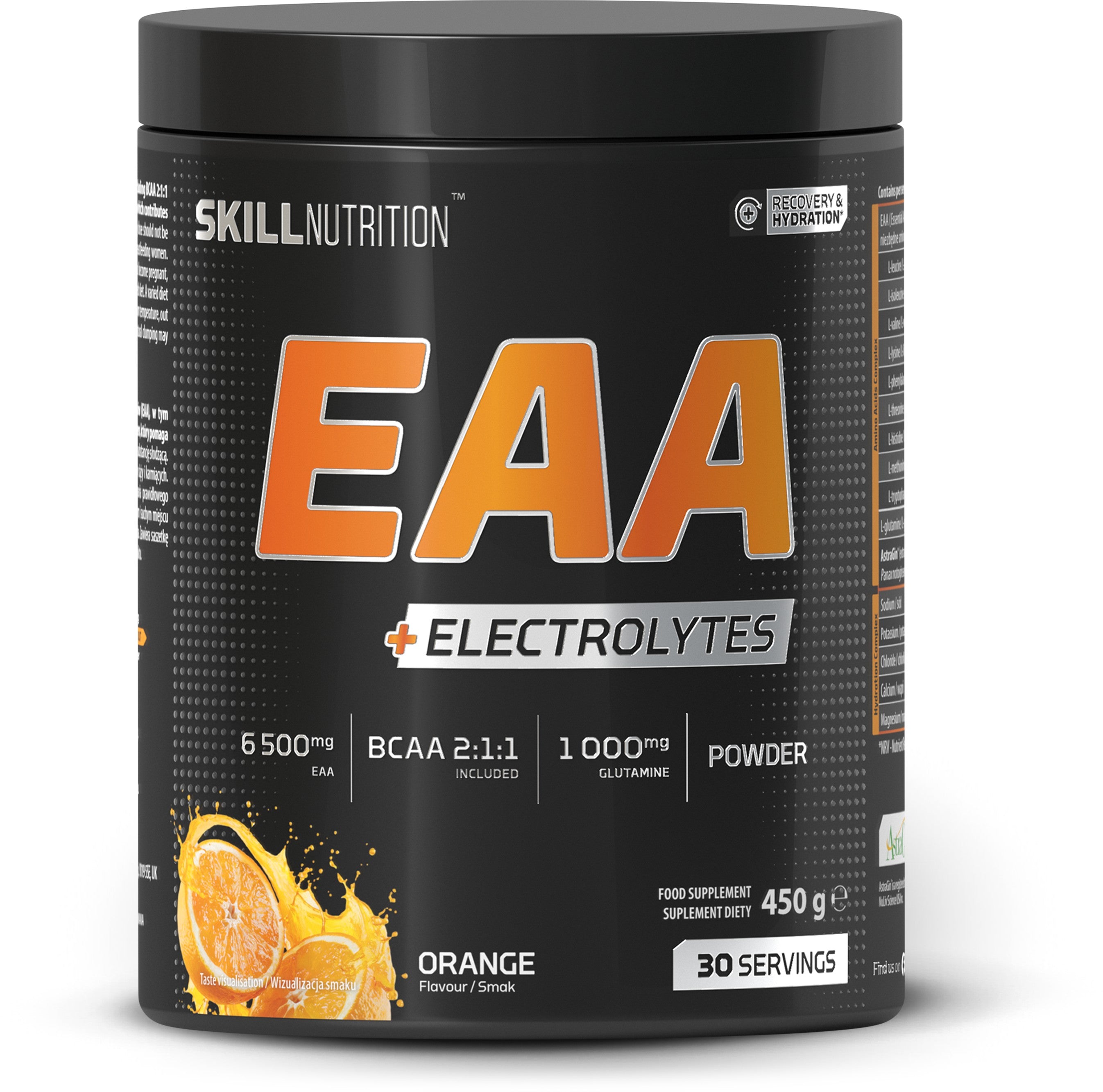 Skill Nutrition EAA + Electrolytes, Orange 450g