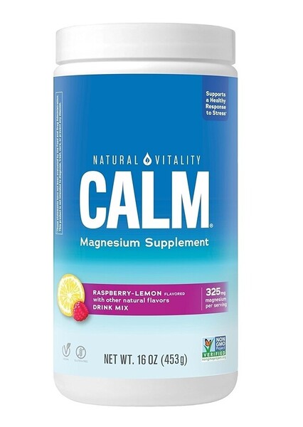 Natural Vitality Natural Calm, Raspberry Lemon 453g