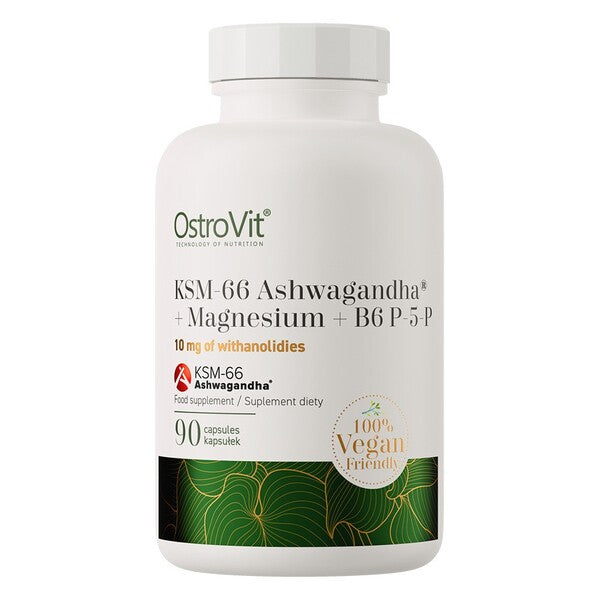 OstroVit KSM-66 Ashwagandha + Magnesium + B6 P-5-P 90 caps