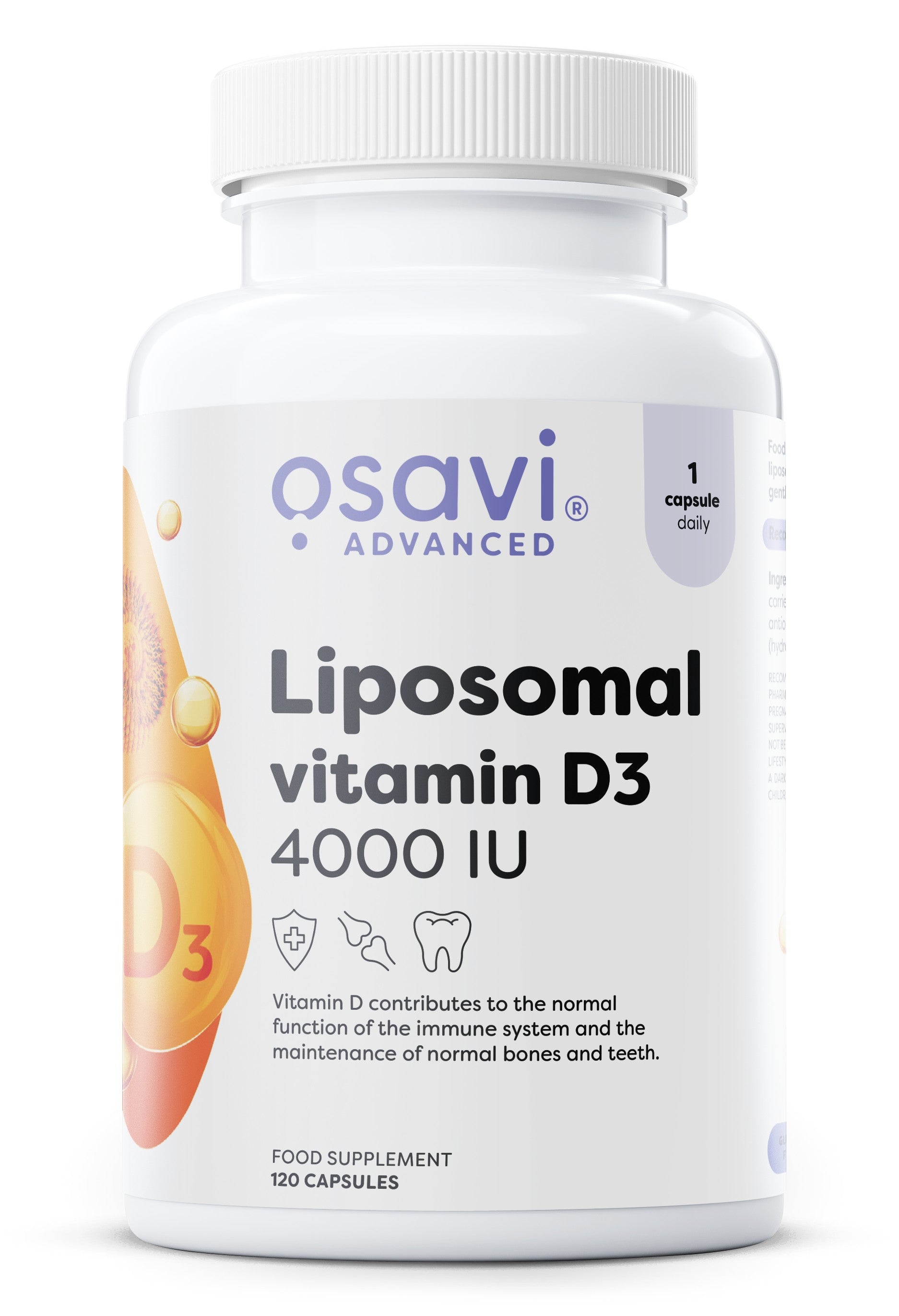 Osavi Liposomal Vitamin D3, 4000 IU 120 caps