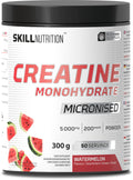 Skill Nutrition Micronised Creatine Monohydrate Flavoured, Watermelon 300g