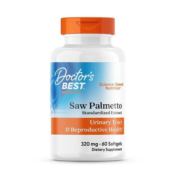 Doctor's Best Saw Palmetto Standardized Extract, 320mg 60 softgels