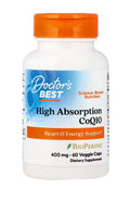 Doctor's Best High Absorption CoQ10 with BioPerine, 400mg 60 vcaps