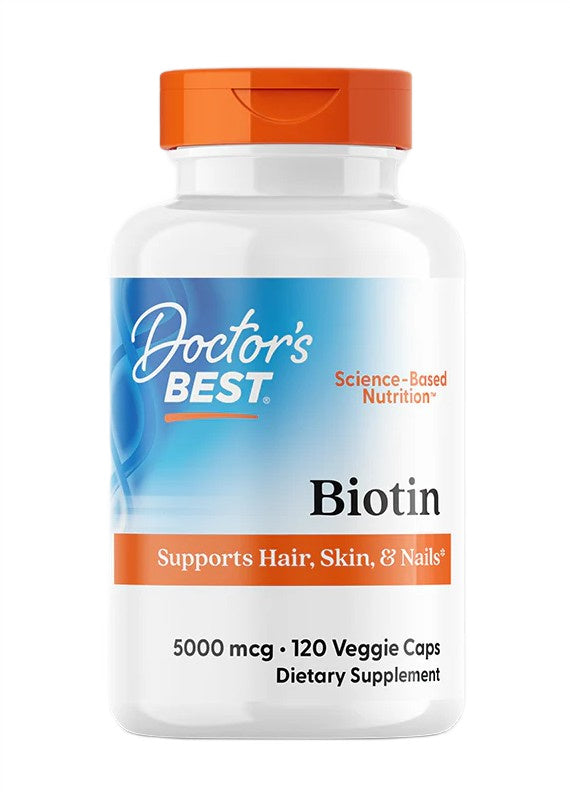 Doctor's Best Biotin, 5000mcg 120 vcaps