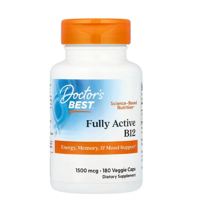 Doctor's Best Fully Active B12, 1500mcg 180 vcaps