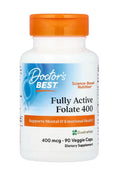 Doctor's Best Fully Active Folate 400 with Quatrefolic, 400mcg 90 vcaps