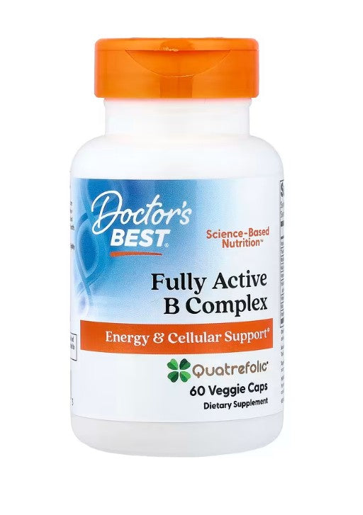 Doctor's Best Fully Active B-Complex with Quatrefolic 60 vcaps