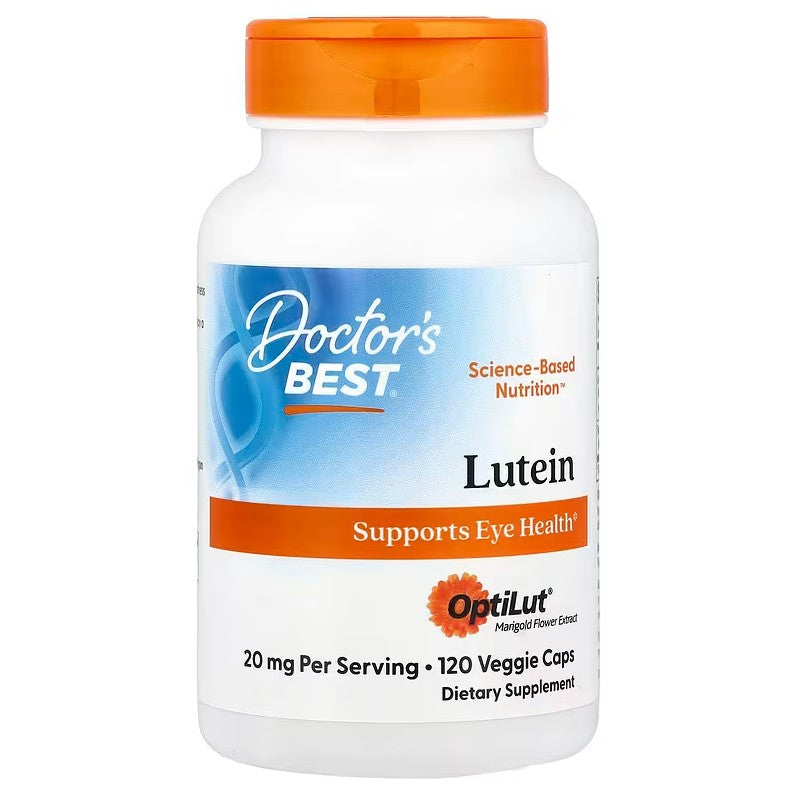 Doctor's Best Lutein from OptiLut, 20mg 120 vcaps