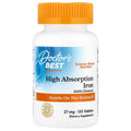 Doctor's Best High Absorption Iron, 27mg 120 tablets