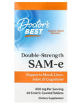 Doctor's Best SAM-e, 400mg Double-Strength 60 tablets