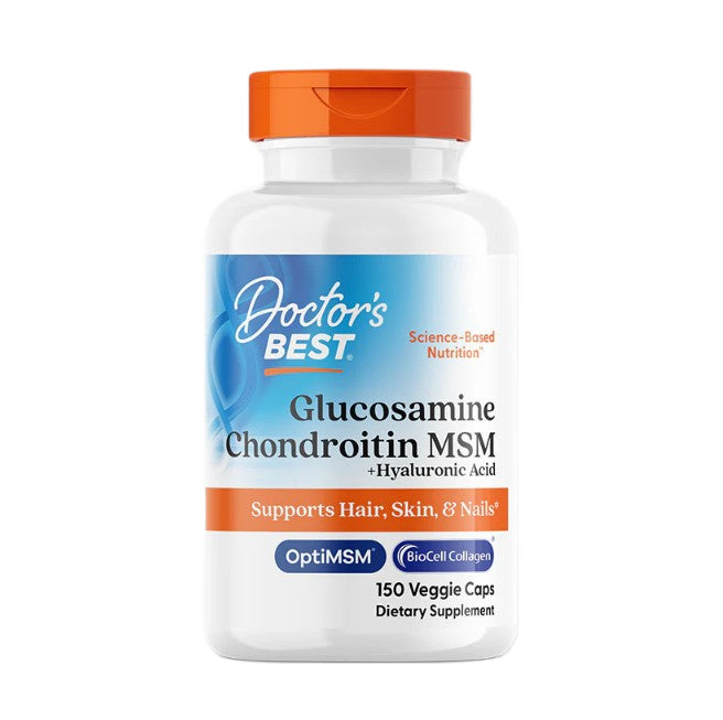 Doctor's Best Glucosamine Chondroitin MSM + Hyaluronic Acid 150 vcaps