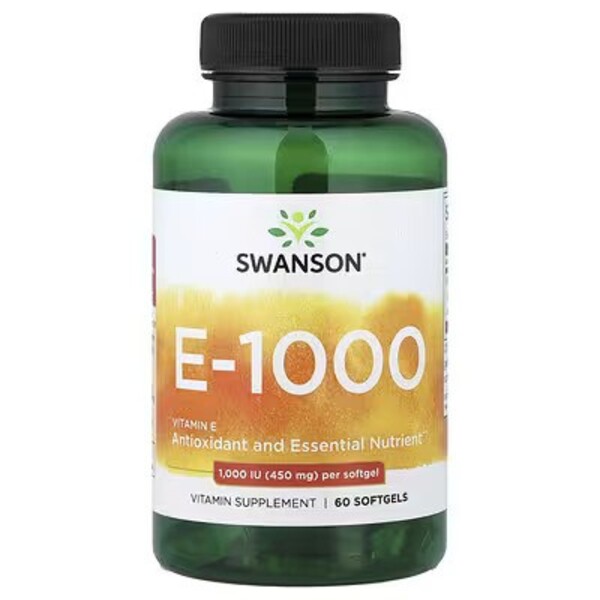 Swanson E-1000 Vitamin E 100 softgels