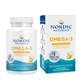 Nordic Naturals Omega-3, 690mg Lemon (Fish Gelatin) 60 softgels