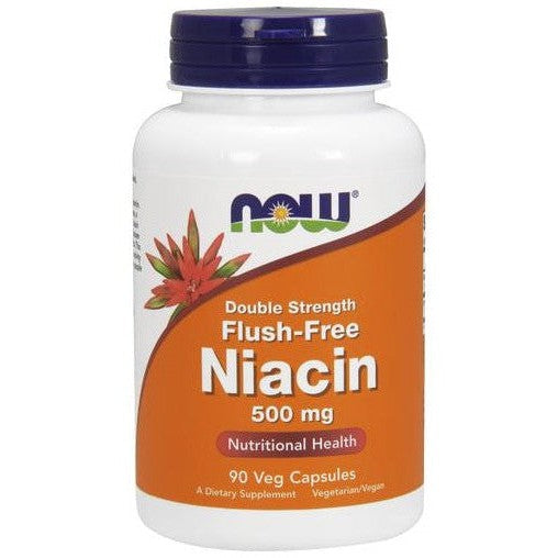 NOW Foods Niacin Flush-Free 500mg (Double Strength) 90 vcaps