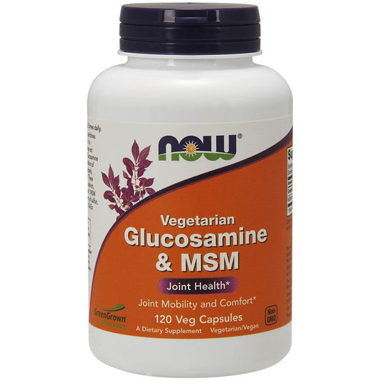 NOW Foods Glucosamine & MSM Vegetarian 120 vcaps