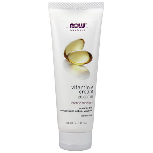 NOW Foods Vitamin E Cream 118 ml. 28000 IU, Paraben Free