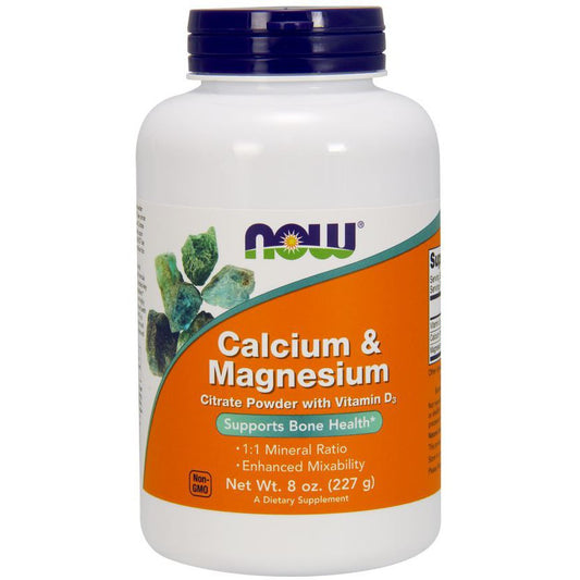 NOW Foods Calcium & Magnesium Citrate Powder with Vitamin D3 227g
