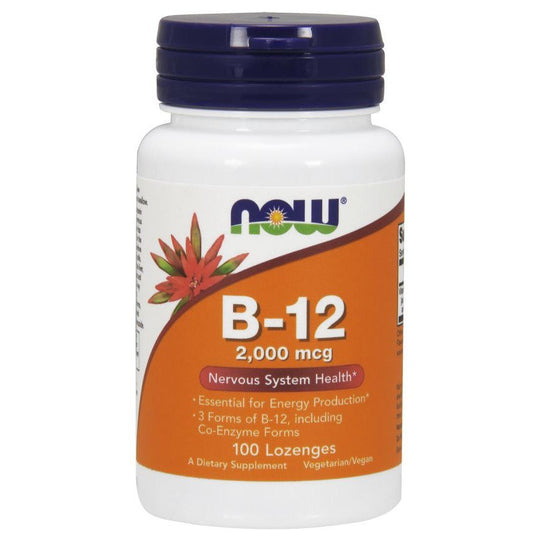 NOW Foods Vitamin B-12 2000mcg 100 lozenges