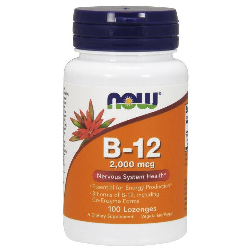 NOW Foods Vitamin B-12  2000mcg - 100 lozenges