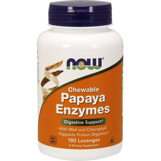 NOW Foods Papaya Enzyme Chewable 180 lozenges