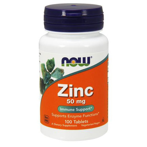 NOW Foods Zinc 50mg 100 tabs
