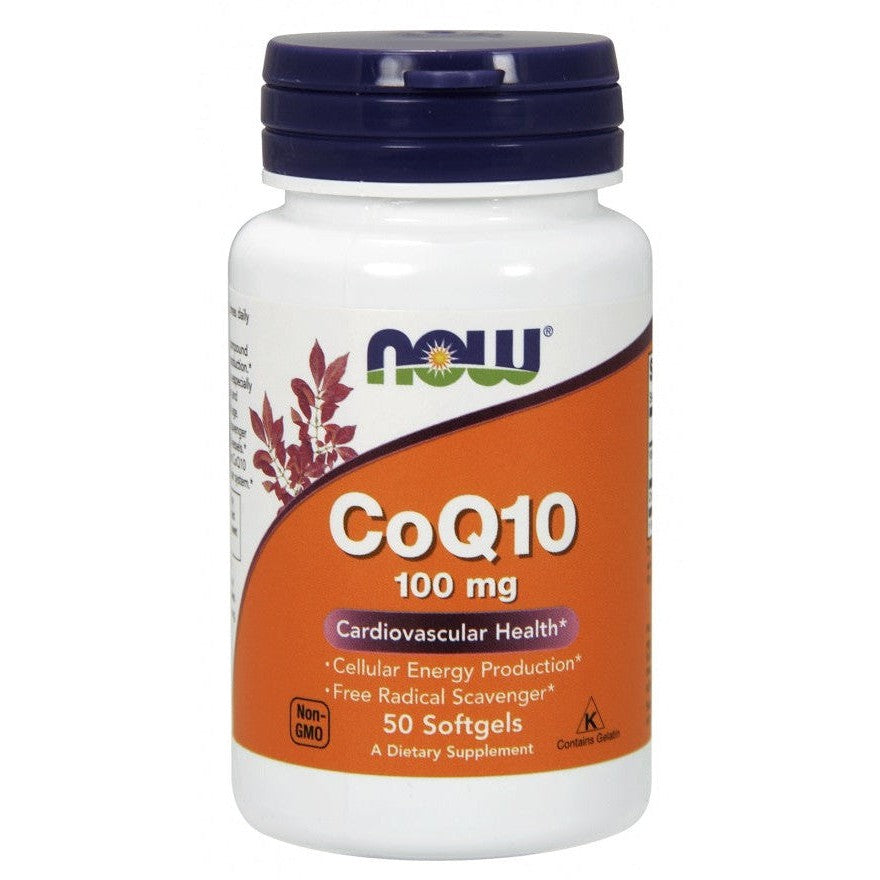 NOW Foods CoQ10 100mg 50 softgels