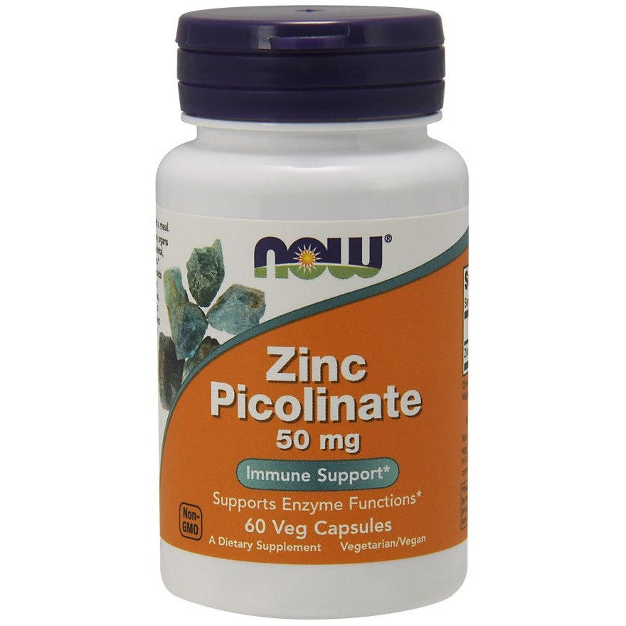 NOW Foods Zinc Picolinate 50mg 60 vcaps