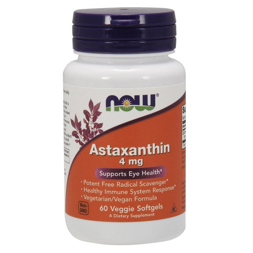 NOW Foods Astaxanthin 4mg 60 veggie softgels