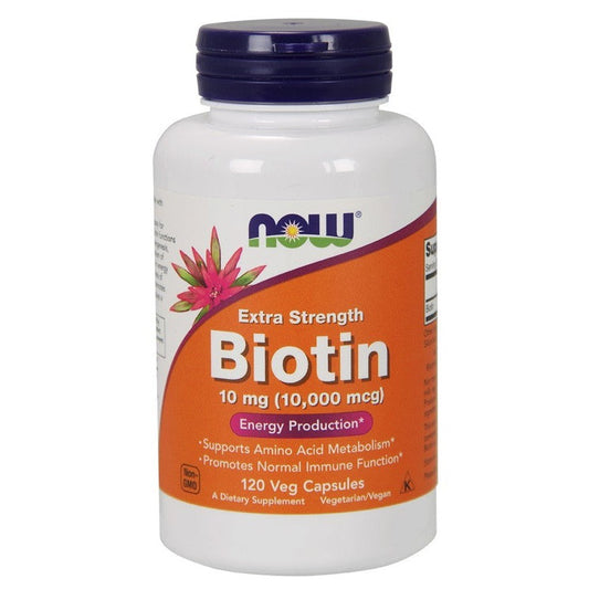 NOW Foods Biotin 10mg Extra Strength 120 vcaps