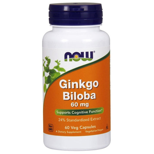 NOW Foods Ginkgo Biloba 60mg 60 vcaps