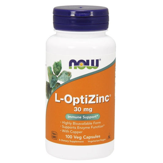 NOW Foods L-OptiZinc 30mg 100 vcaps